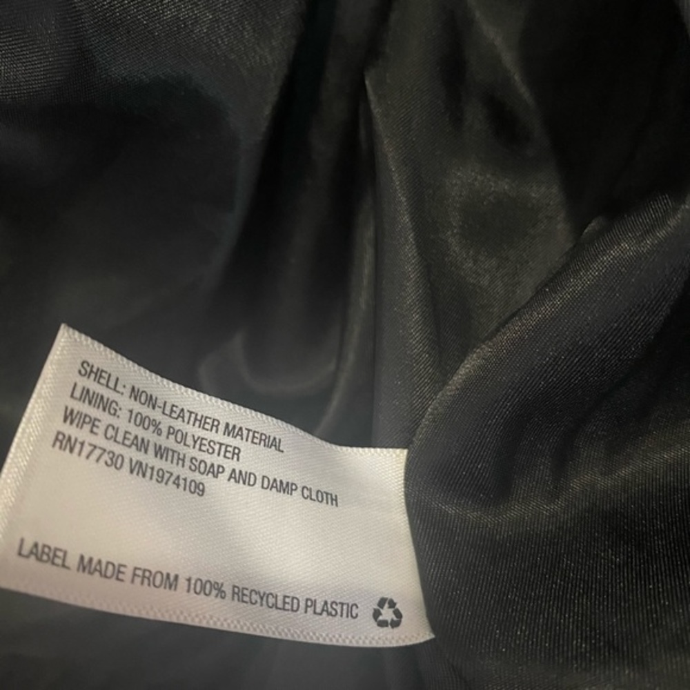 - Women's Faux Leather Bomber Jacket - Wild … - Picture 12 of 16